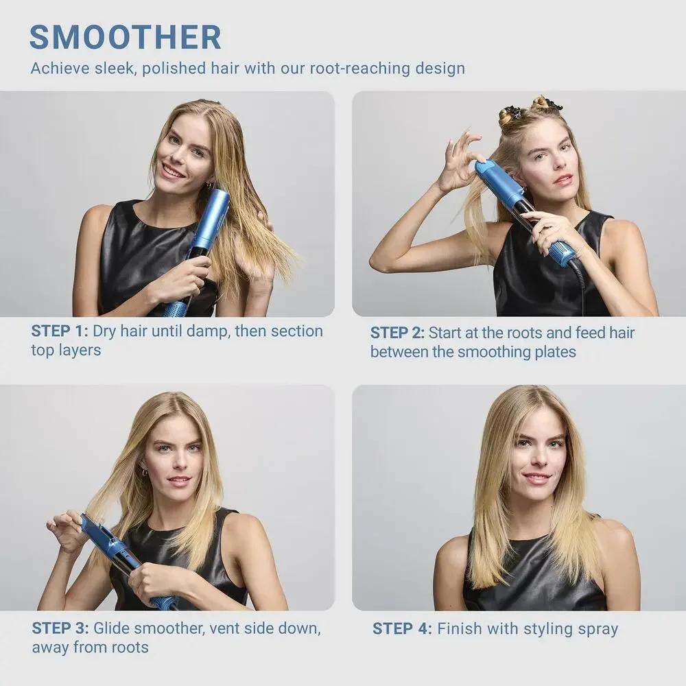 NEW BaBylissPRO StyleSwitch Ionic Multi Styler Dryer‎ 5 Attachments Blowout Curl